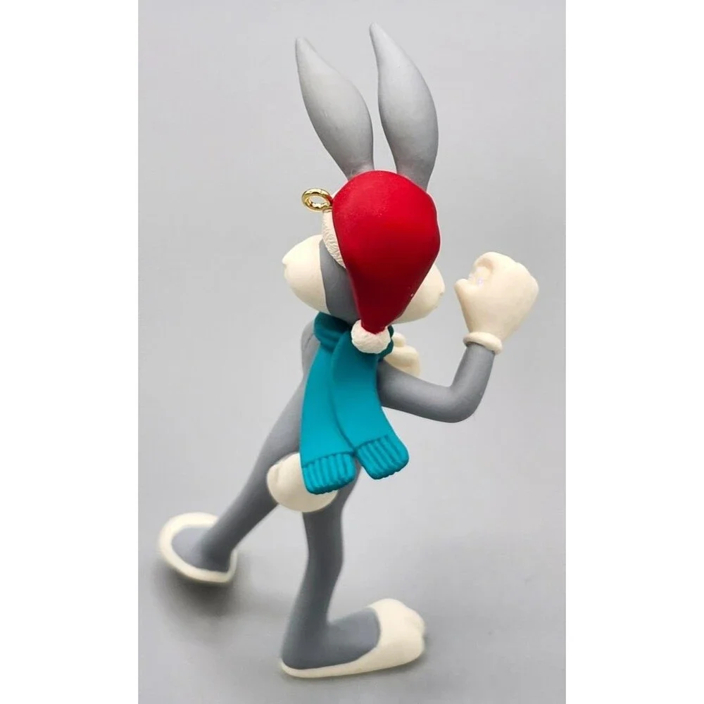 Vintage 1995 Bugs Bunny Hallmark Looney Tunes Christmas Ornament Rabbit Snowball